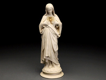 石膏像　「聖心のマリア像」　