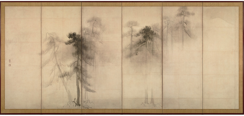 長谷川等伯筆／松林図屏風