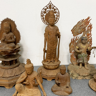 寺 木彫仏像 買取画像 現場画像