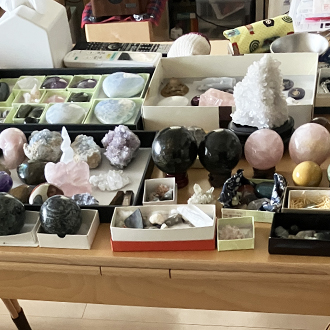 鑑賞石 水晶 まとめて買取画像 大量コレクション画像