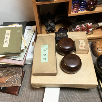 骨董品 囲碁 碁盤 碁石 買取画像